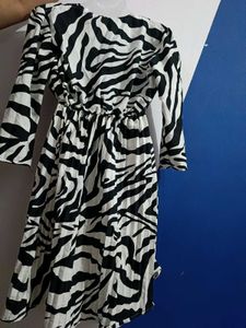 Zebra Print Women Dress