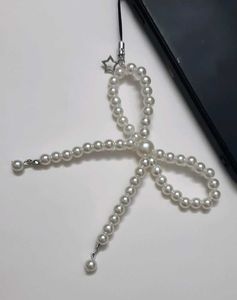 Pearl Bow Phone Charm
