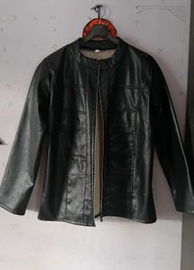 Stylish Black Faux Leather Jacket