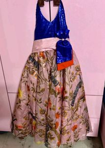 Unique Sequin & Floral Party Dress