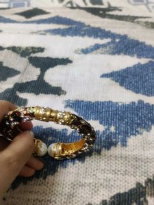 Pearl &amp; Rhinestone Bangle
