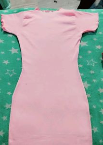 New Pink Midi Dress For Girls