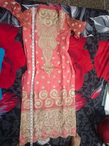 Women Peach Colour Kurti
