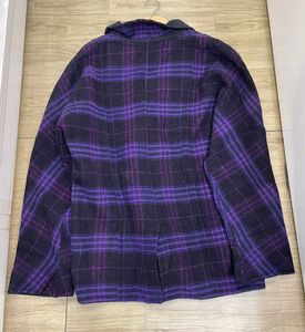Vintage Plaid Wool Coat