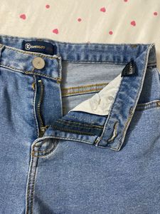 Denim Frayed Shorts