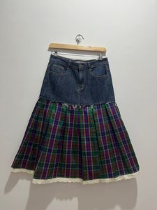 Upcycled Denim Skirt (Repurposed By Me)