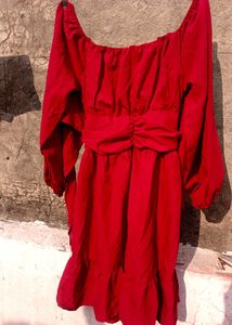 Elegant Maroon Dress