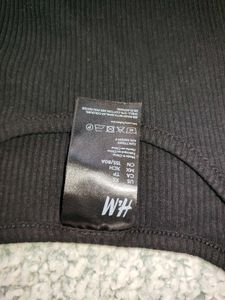 Black Basic Short Sleeve Top