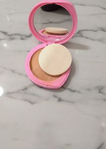 Pink Compact Powder with Mirror