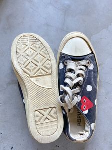 Polka Dot Canvas Sneakers
