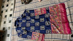 Blue Printed Kurta