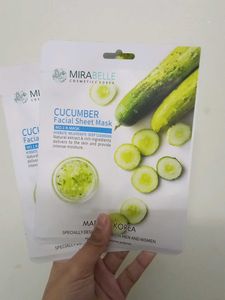 Mirabelle Cucumber Sheet Mask : 2 Nos