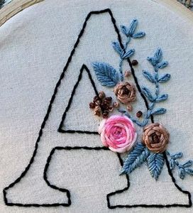 Name Initial (Alphabet) Embroidery