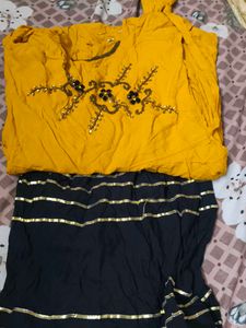 Western Dress With Garara