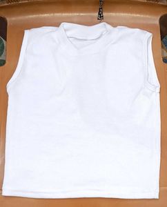 White Ribbed Crop Tank