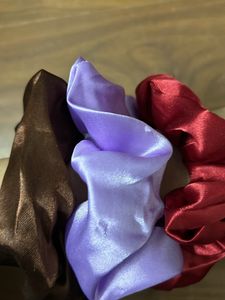 Three Different Colour Scrunchies