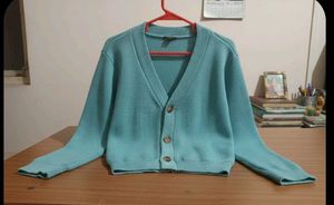 Light Blue Knit Cardigan