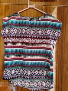 Patterned Tunic Top