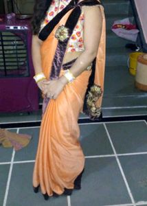 Elegant Orange Saree