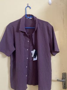 Snitch Mauve Textured Shirt