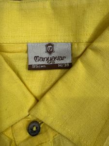 Manyavar Yellow Kurta