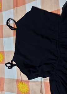 Shoulder Straps Flared PartyMaxi Dress