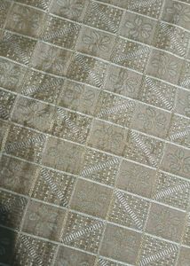 Elegant Floral Embroidered Saree