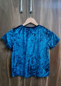 Blue Velvet Top