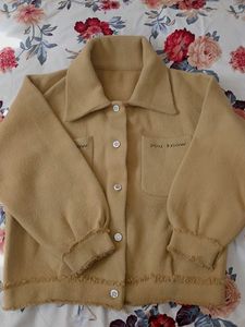 Tan Cropped Jacket
