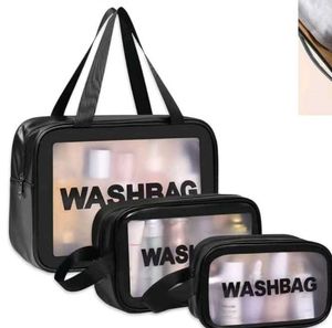 3 Pcs Travel Wash Bag Set – Large, Medium & Small