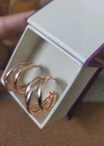 Rose Gold Hoop Earrings