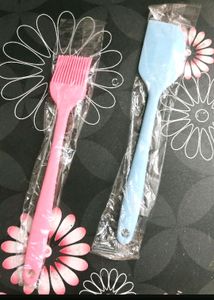 Silicone Spatula And Brush
