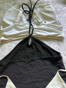 Black And White Stylish Top