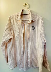 Striped Button-Down Shirt