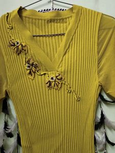 Stretchable Yellow Top💛