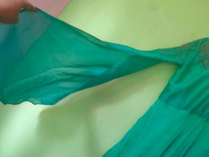 Green Anarkali Suit Set