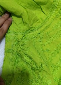cotton Chikankari Kurti