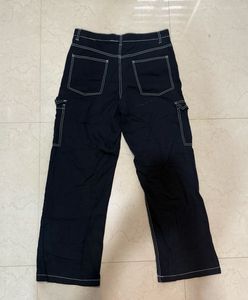 H&amp;M Black Denim Cargos