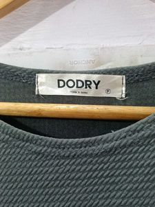 Dodry Olive Green Knit Tunic Top