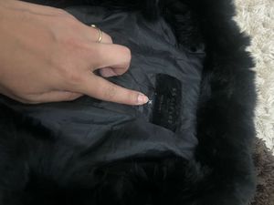 Black Faux Fur crop blazer