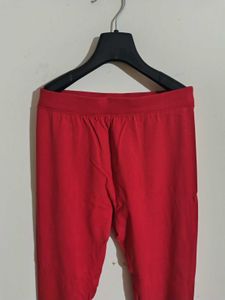 Full Length Red Legging ,Size:M