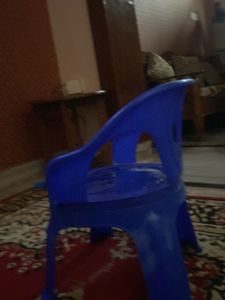 Blue Plastic Kids Chair