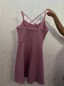 Pink Party Wear Simple Dress