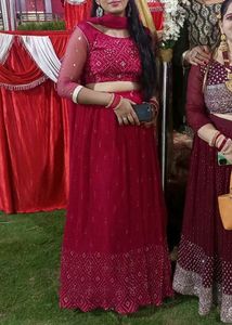 Lahnga Chunni Crop Top