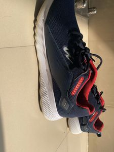 Super Comfortable Navy Blue-Red Campus Sport Shoes