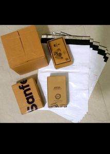 Set of 5 courier bags with 4 courie r box
