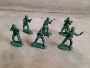 Vintage Green Army Men Figures