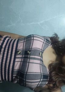 Pink Plaid Cami Top