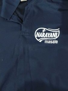 Navy Blue Polo Shirt with Logo
