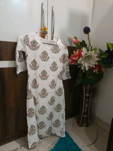 Elegant White Printed Kurta